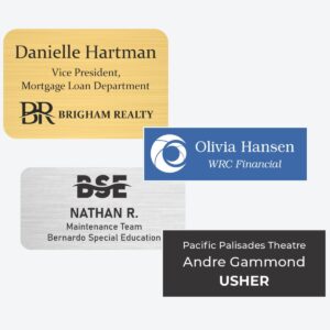 Engraved Plastic Name Badges