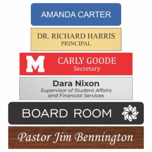 Engraved Plastic Name Plates