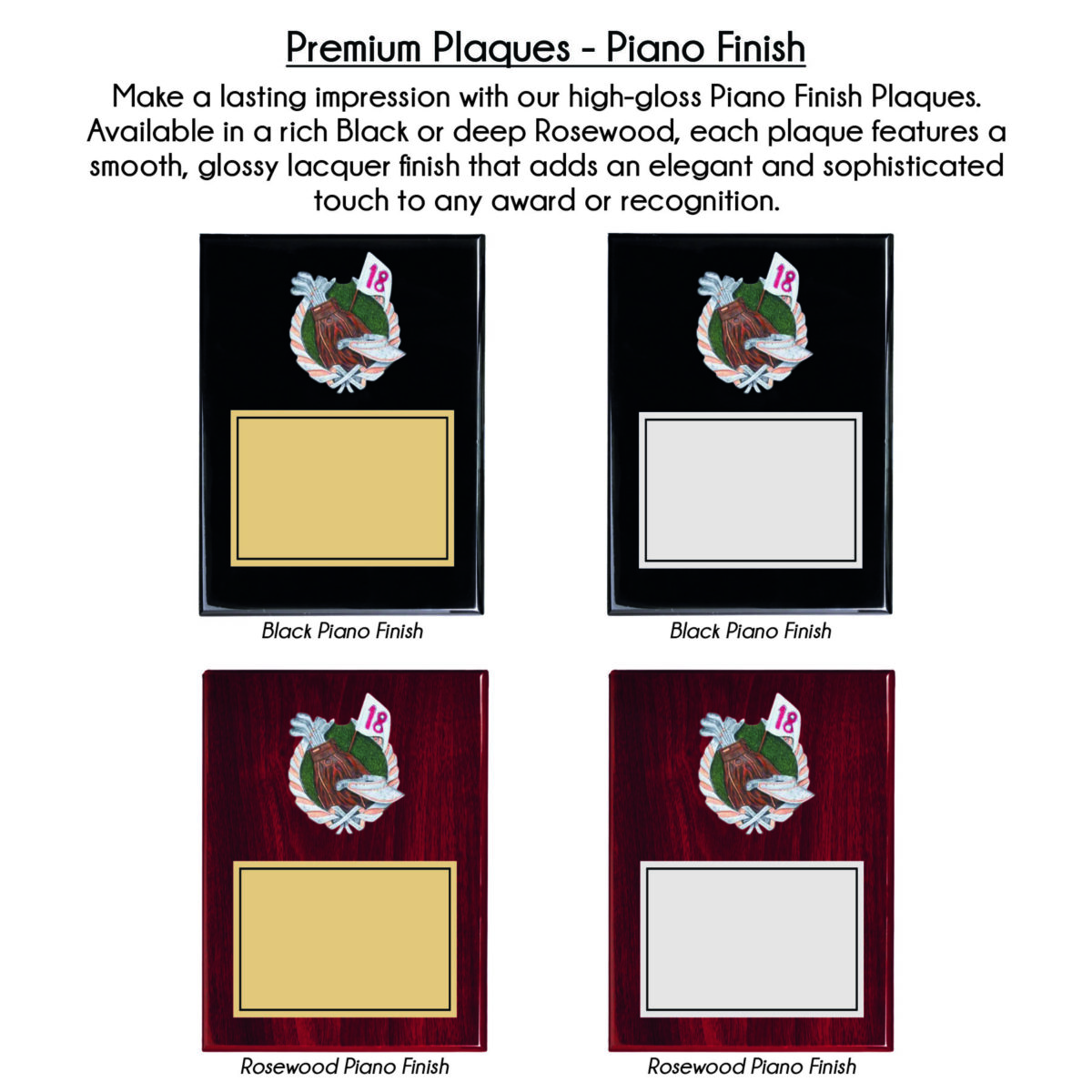 Gold Wreath Resin Mount Plaque - Image 9