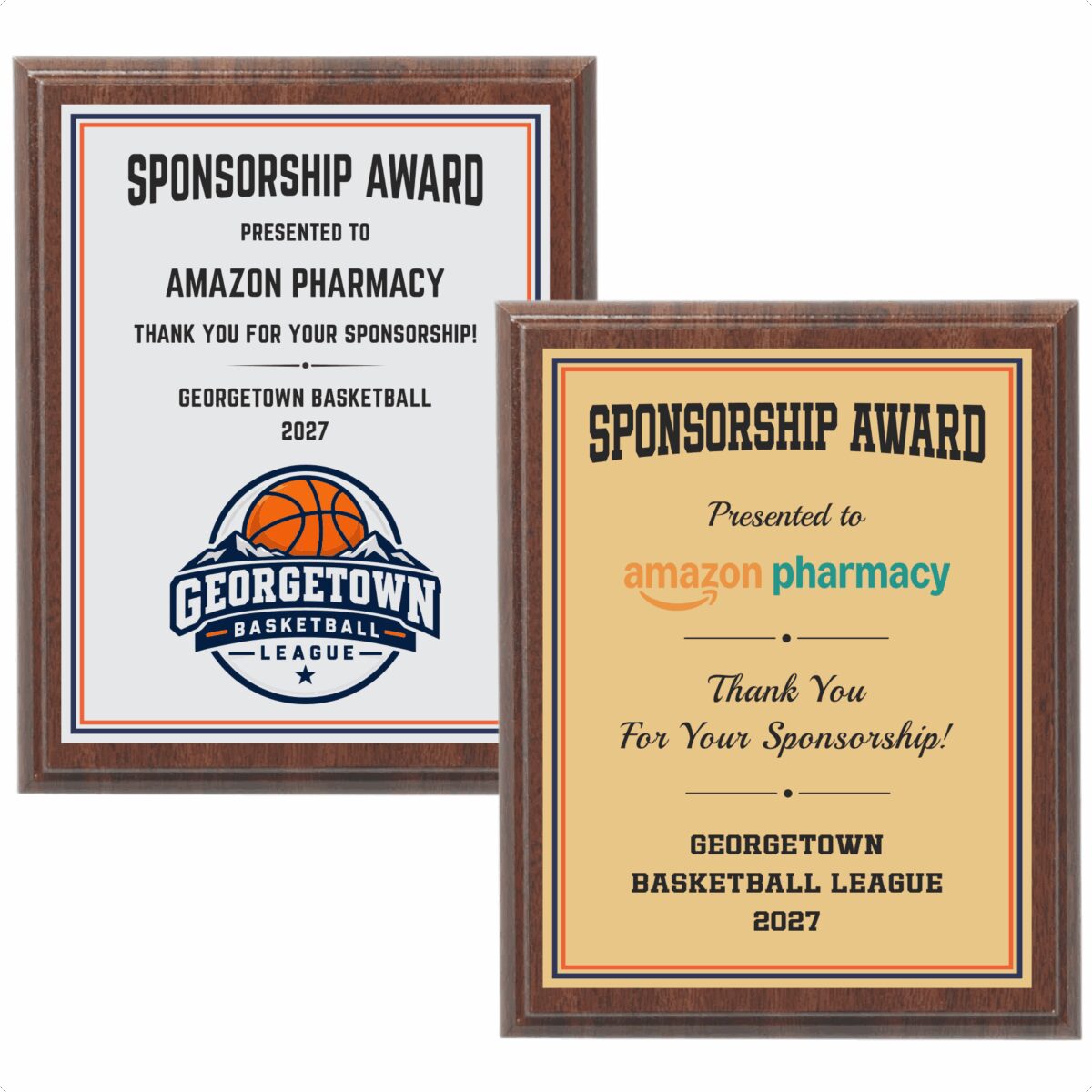 Sponsor Plaques with Logo - Image 2