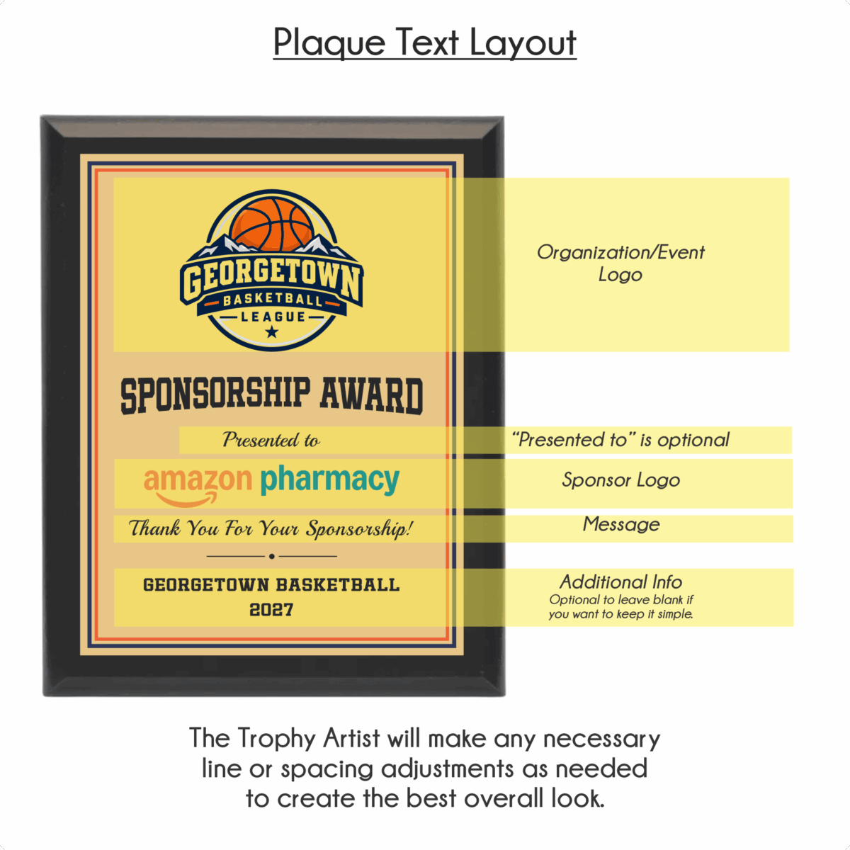 Sponsorship Plaque with Two Logos - Image 5