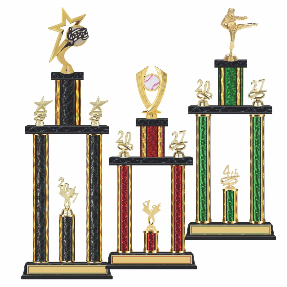 Double Column Trophy - Wide