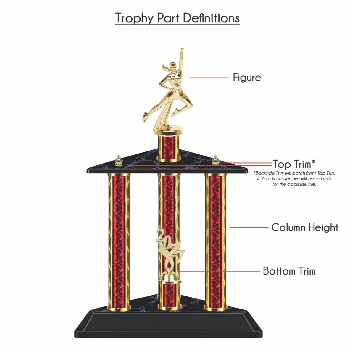 Triple Column Trophy - Image 3