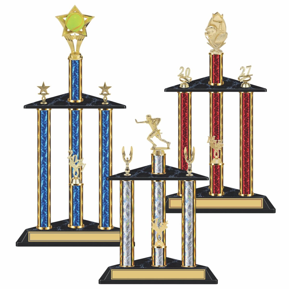 Triple Column Trophy