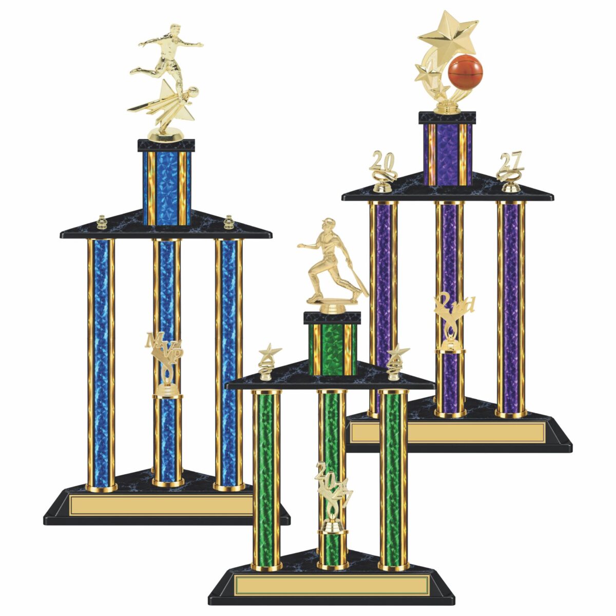 Triple Column Trophy - Wide
