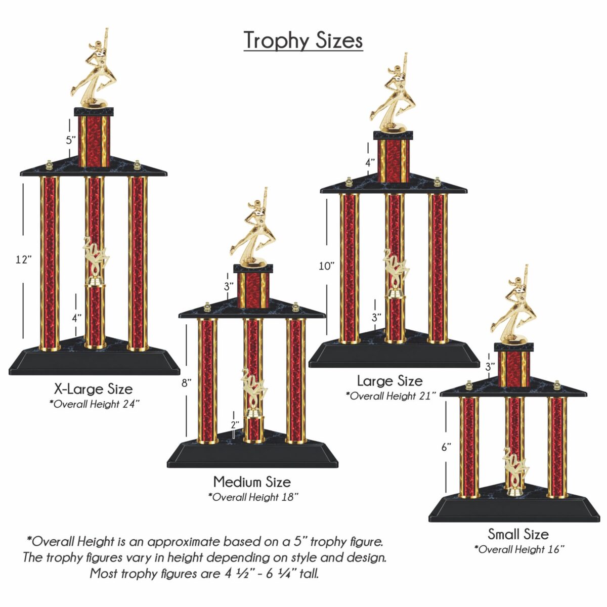 Triple Column Trophy - Wide - Image 2