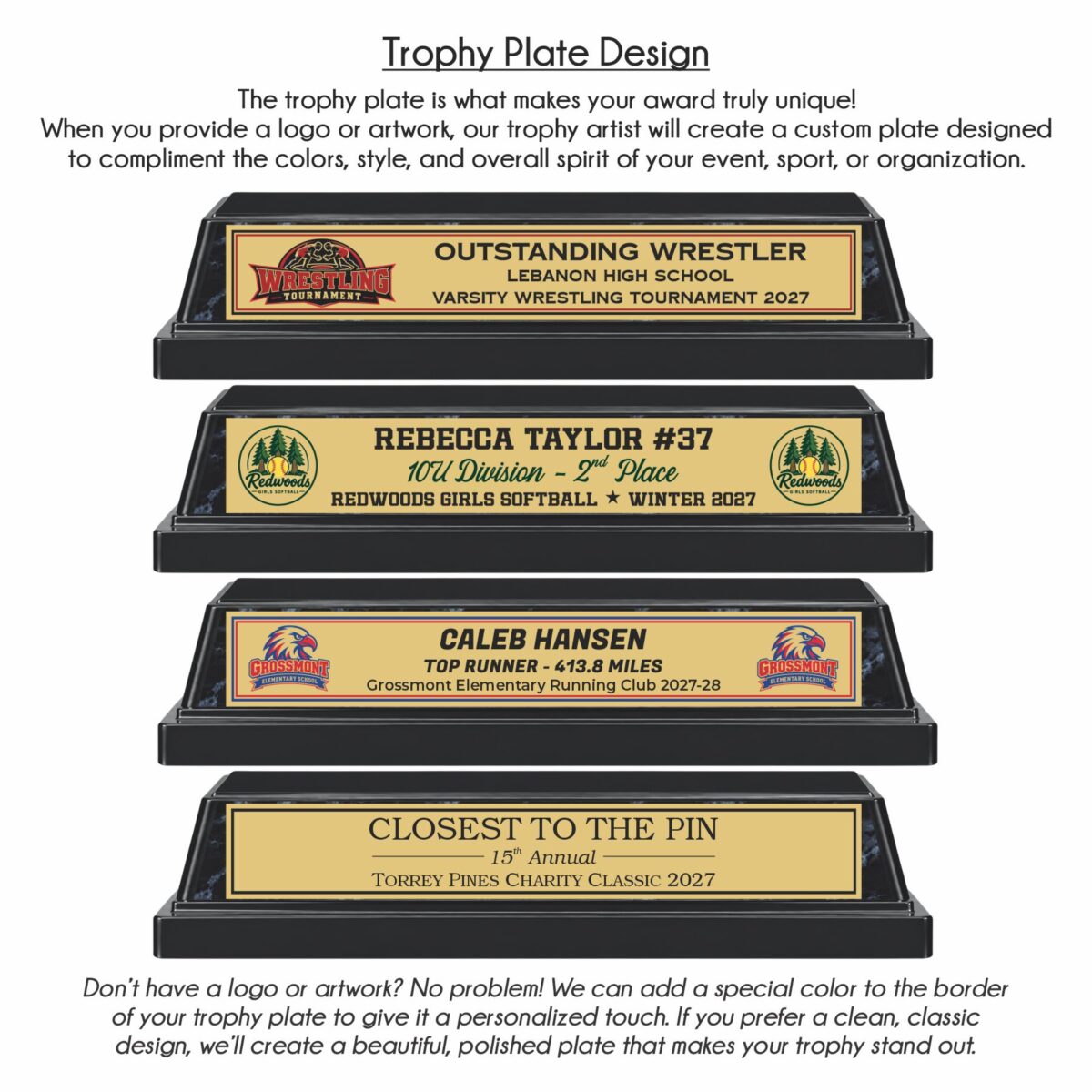 Single Column Trophy with Trim - Image 6