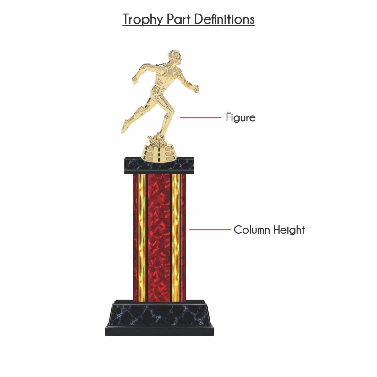 Single Wide Column Trophy - Image 3
