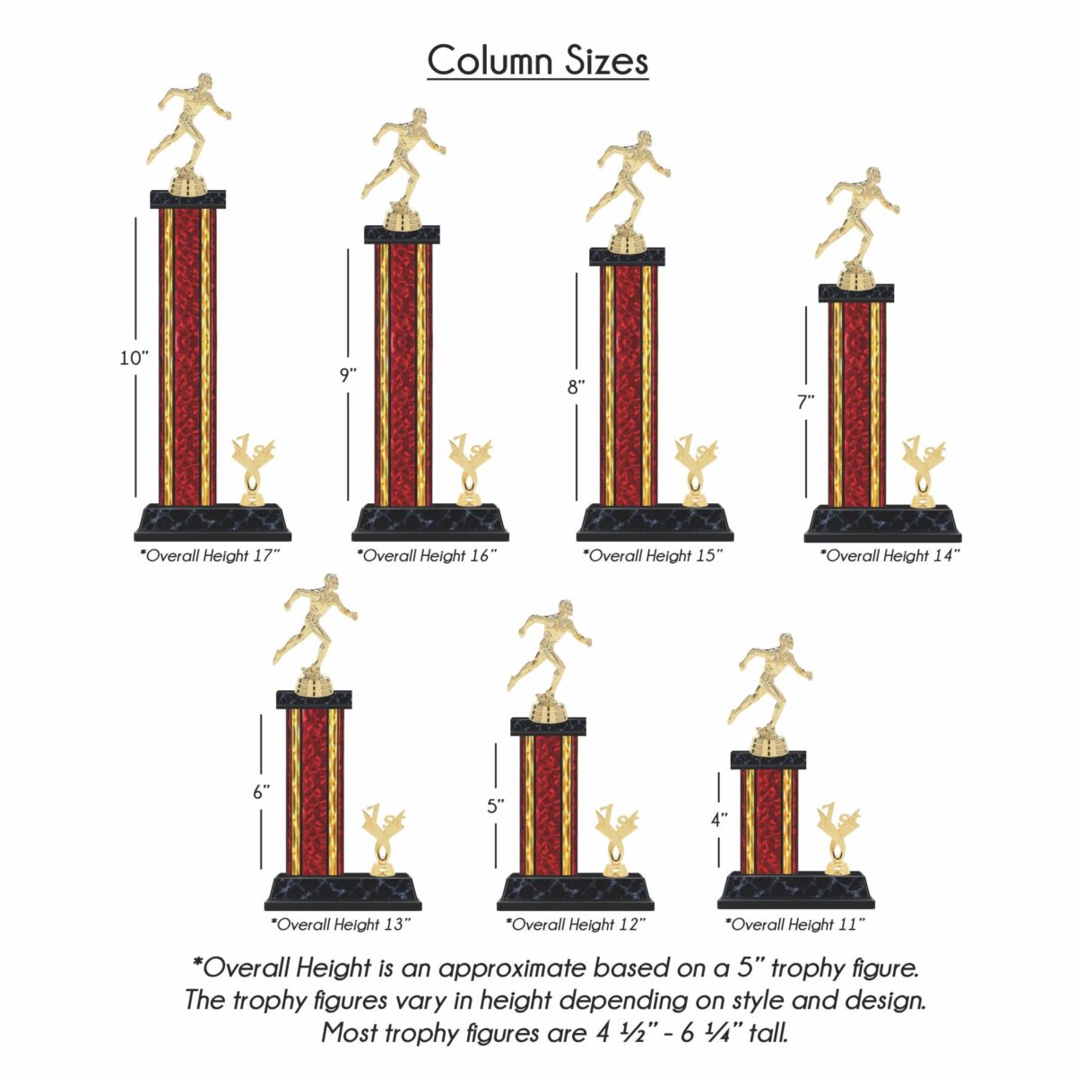 Single Wide Column Trophy with Trim - Image 2